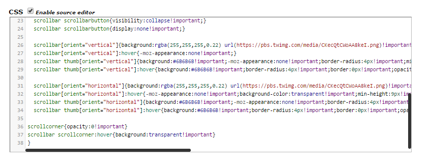 Universial Minimalist Scroll Bar