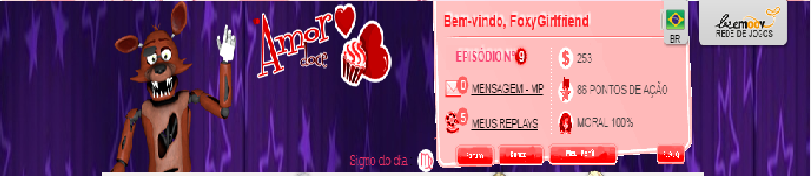 Foxy FNAF Tema Amor Doce