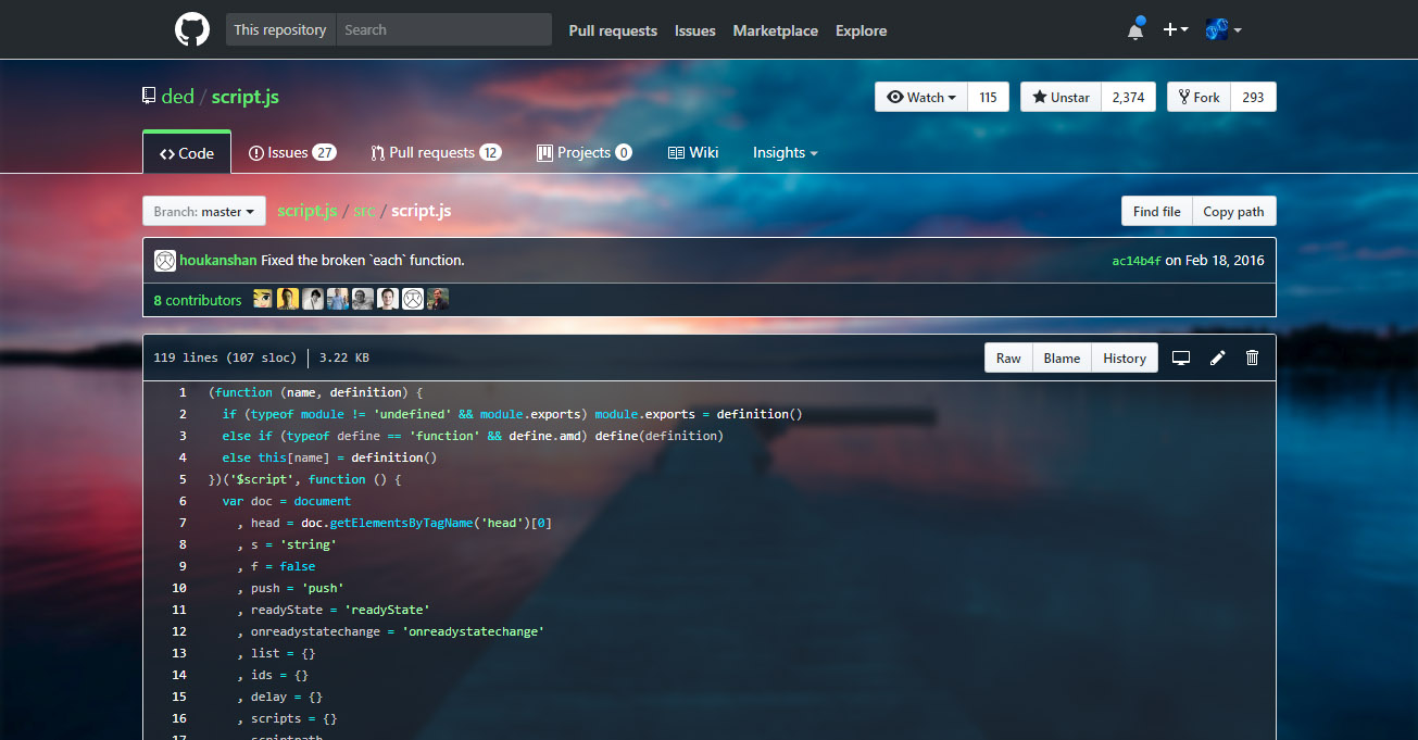 Github Dark Wide Transparent
