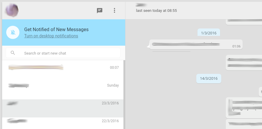 Faded Whatsapp