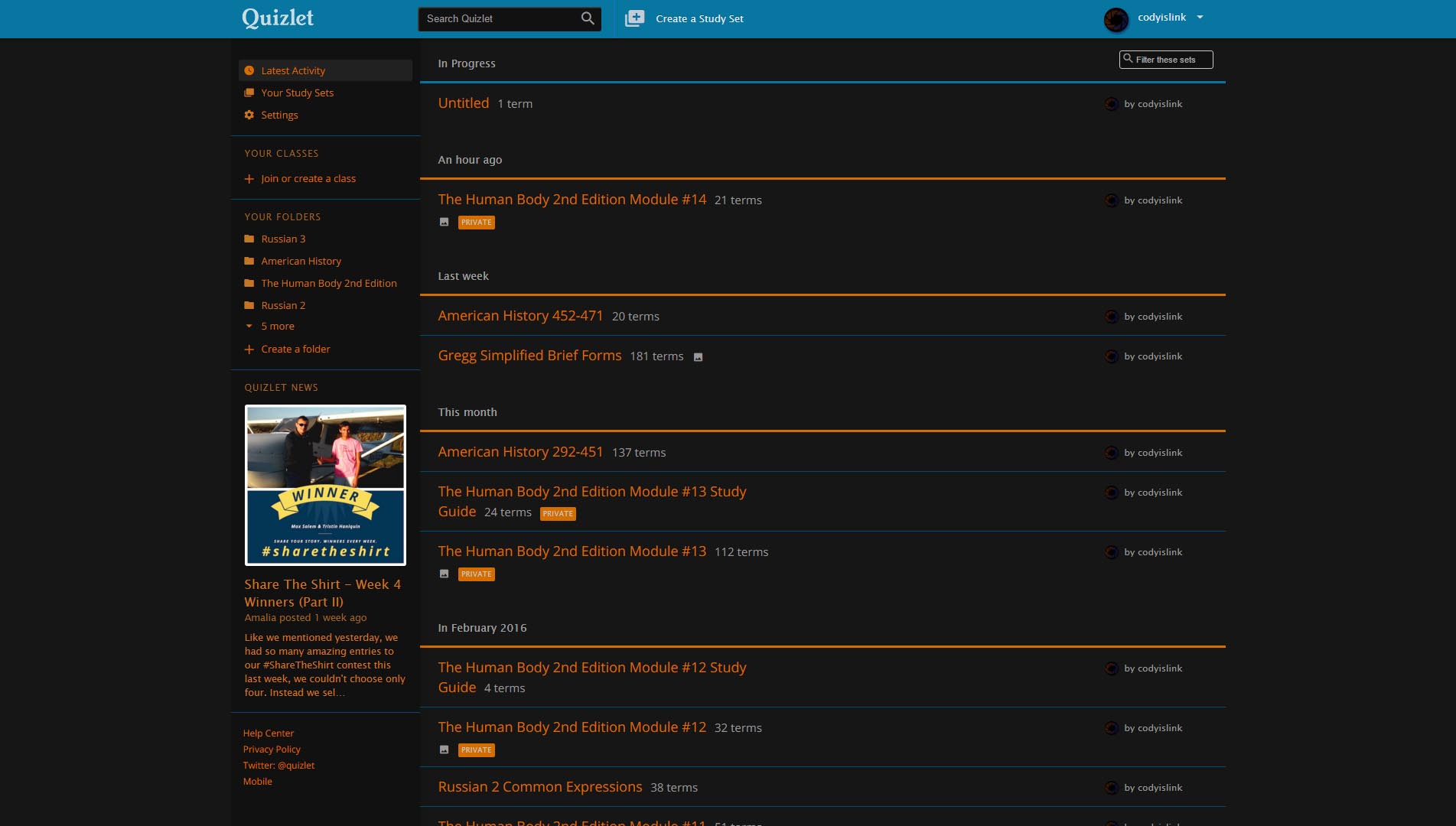 Dark Quizlet-Midnight Easy Read (BETA) - BROKEN