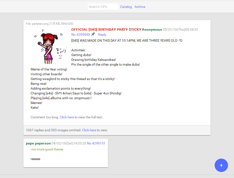 4chan Material Design