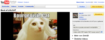 YouTube No default language message box