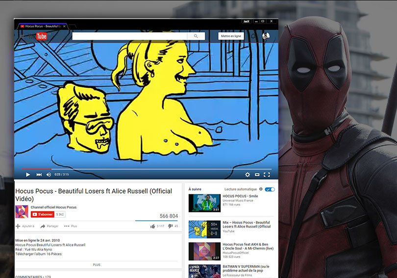 Youtube Borderless Player