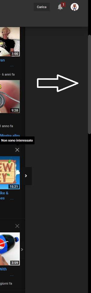 YouTube Gaming scrollbar for YouTube, Firefox only