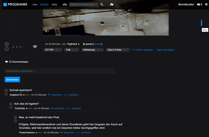 Pr0gramm Mega Episches Blau - the original