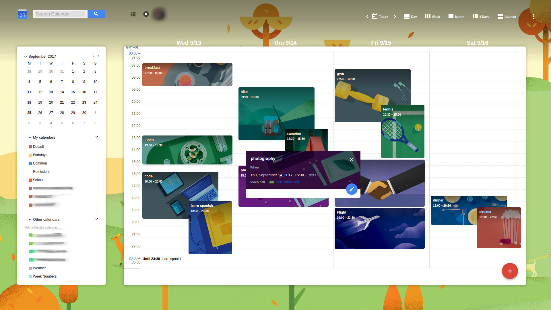 Google Calendar Material v3.1