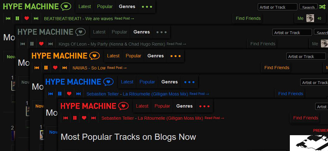 A Dark Hypem Theme