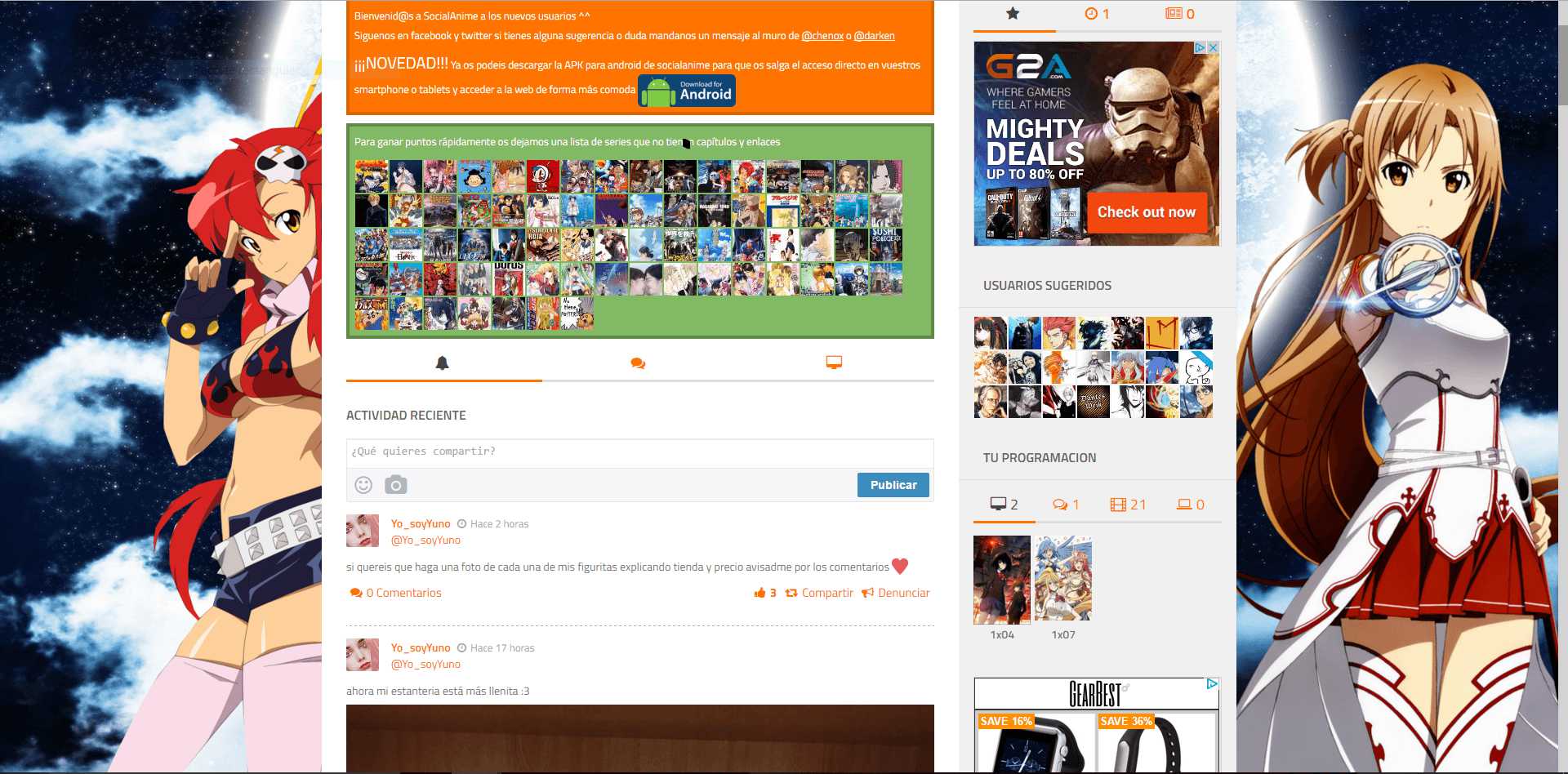 Mod Fondo SocialAnime