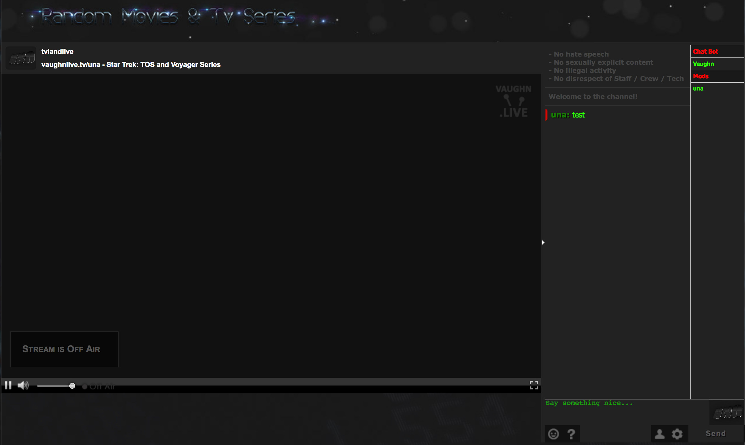 Dark - vaughnlive.tv