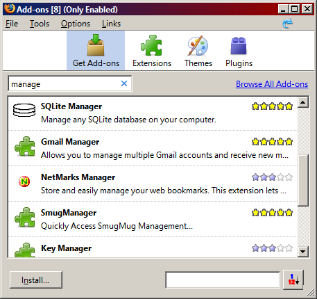 Extensions Manager - Gold 5 Star Ratings