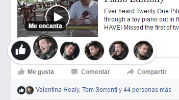 Tyler Joseph Facebook Reactions