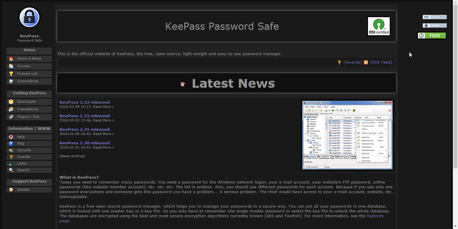 KeePass.Info - [Dark Theme]