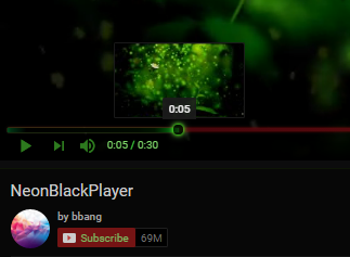 NeonBlackPlayer for Youtube
