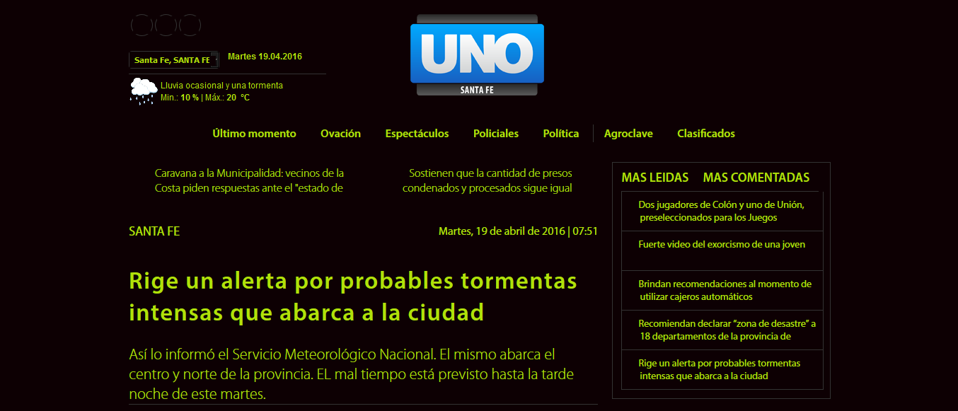 Diario Uno Santa Fe (ft. Malachite & Firebrick)
