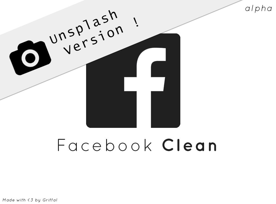 Facebook Clean Design [Unsplash Version]