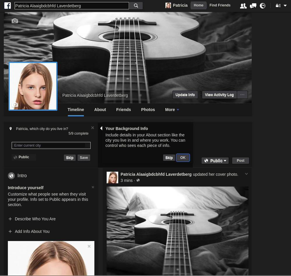 DarkSide Facebook [Dark and Flat Theme]