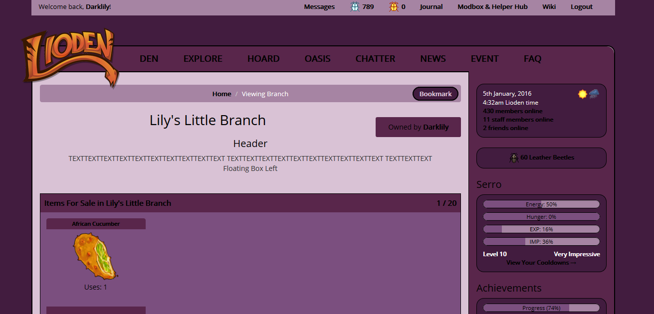 LioDen, Simple Purple