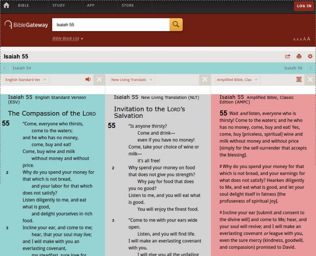 BibleGateway.com - Easy Read