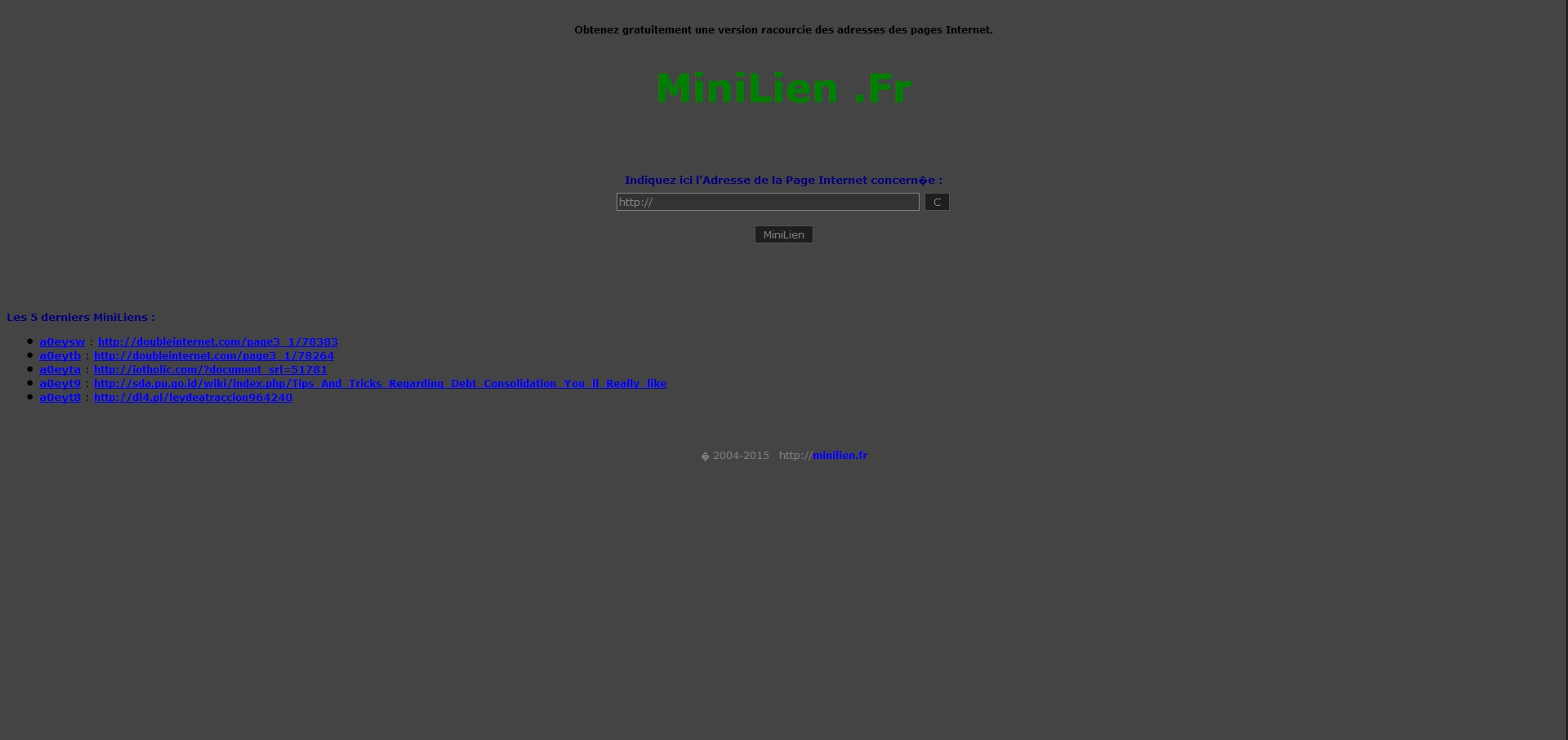 Minilien.Fr Dark by ToX82 v1.0