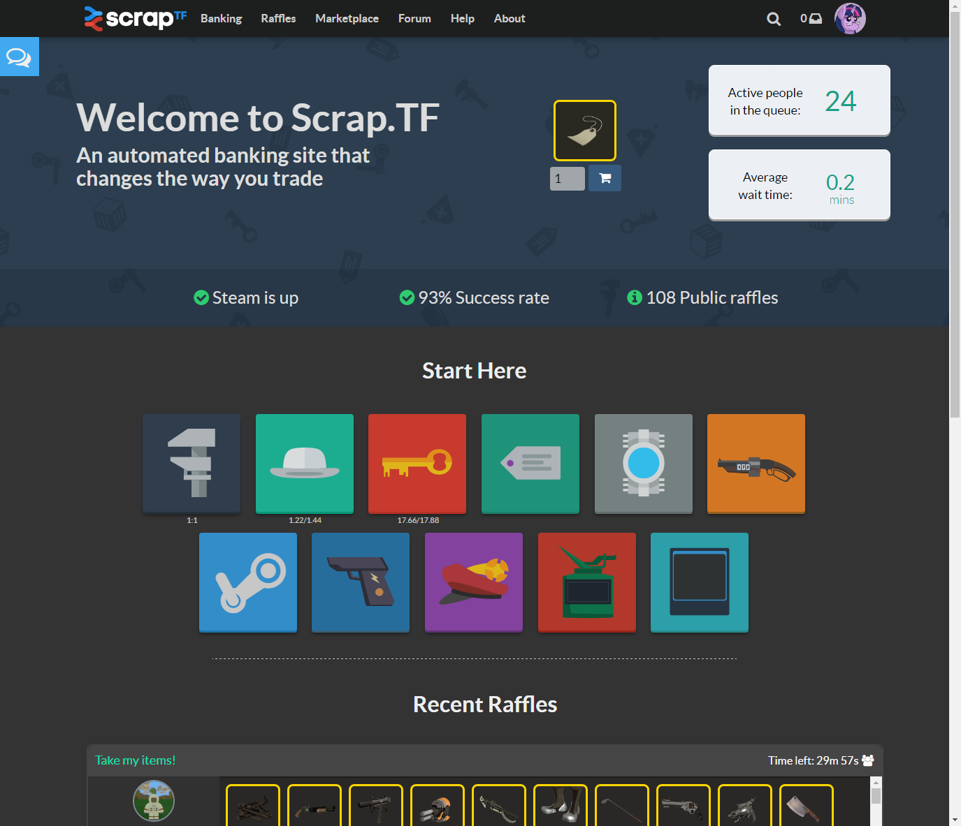 Scrap.TF Dark Theme