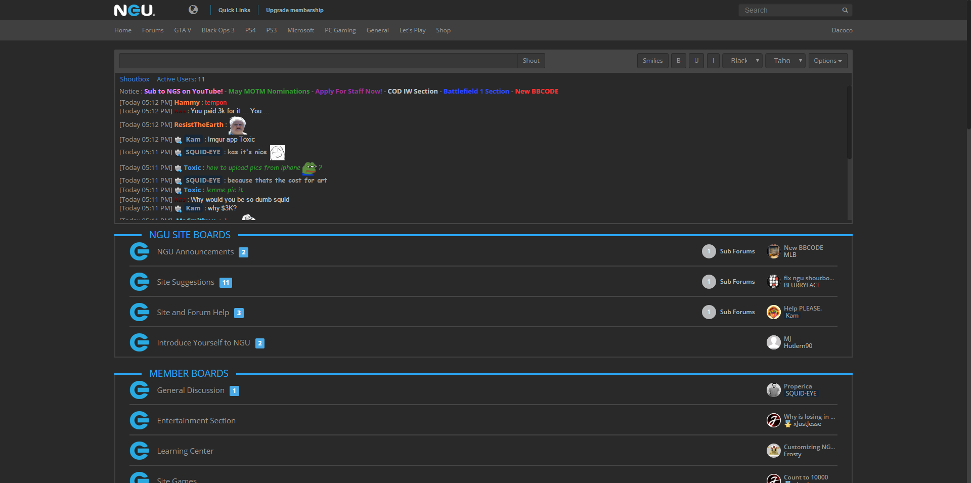 NextGenUpdate Dark Theme