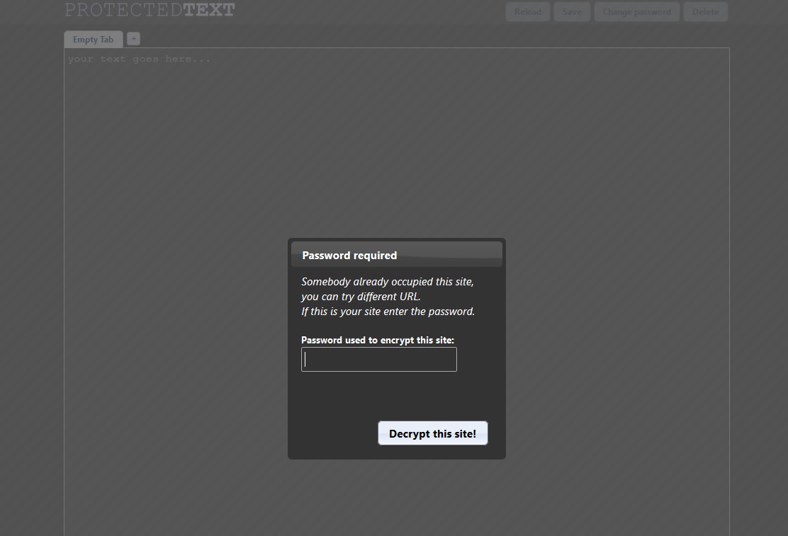 ProtectedText Dark