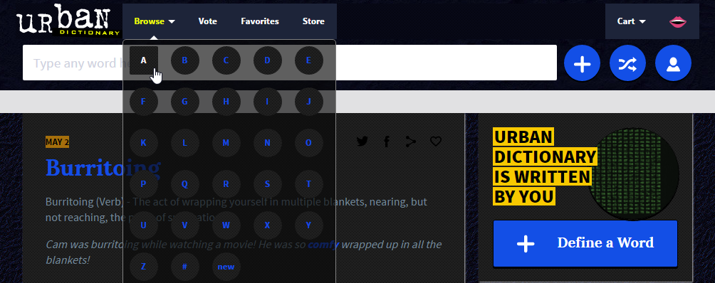 Urban Dictionary: Blue Leather and Metal