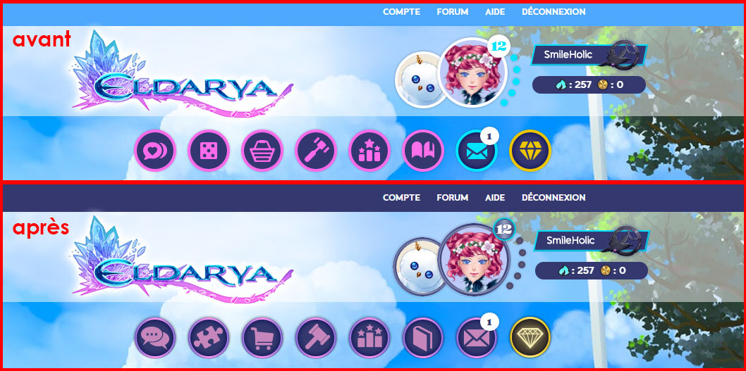 Eldarya - Ancien Design Header