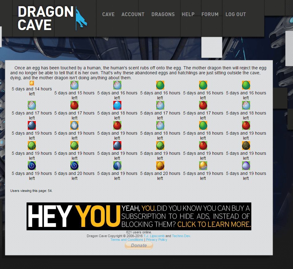 Dragcave Eggs Rarity Highlight