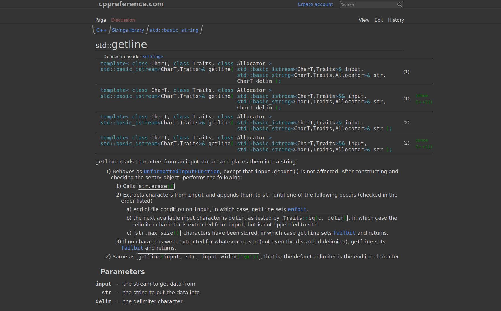 Cpp Reference Dark