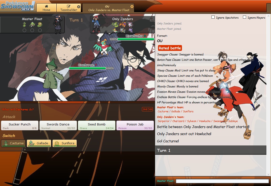 Pokemon Showdown Style: Samurai Champloo