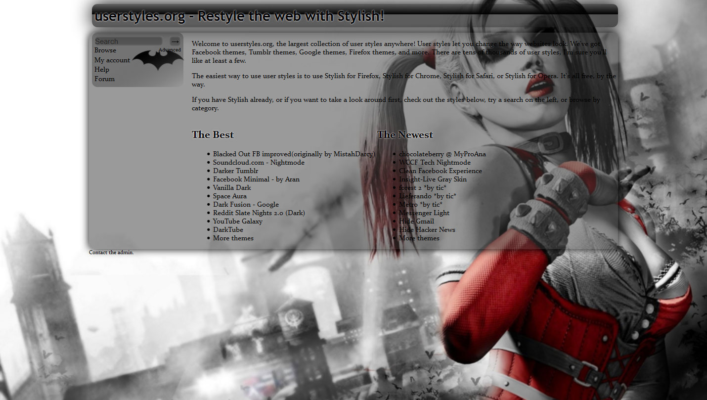 Harley Quinn Userstyles