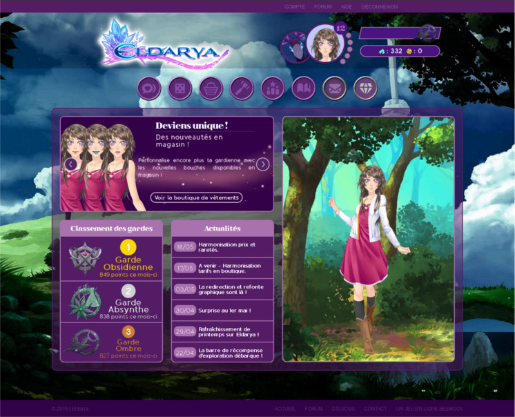 Eldarya - Purple night theme