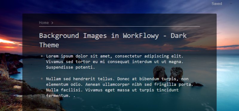 WorkFlowy Background Images [Dark Theme]