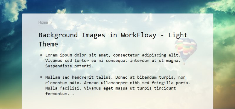 WorkFlowy Background Images [Light Theme]