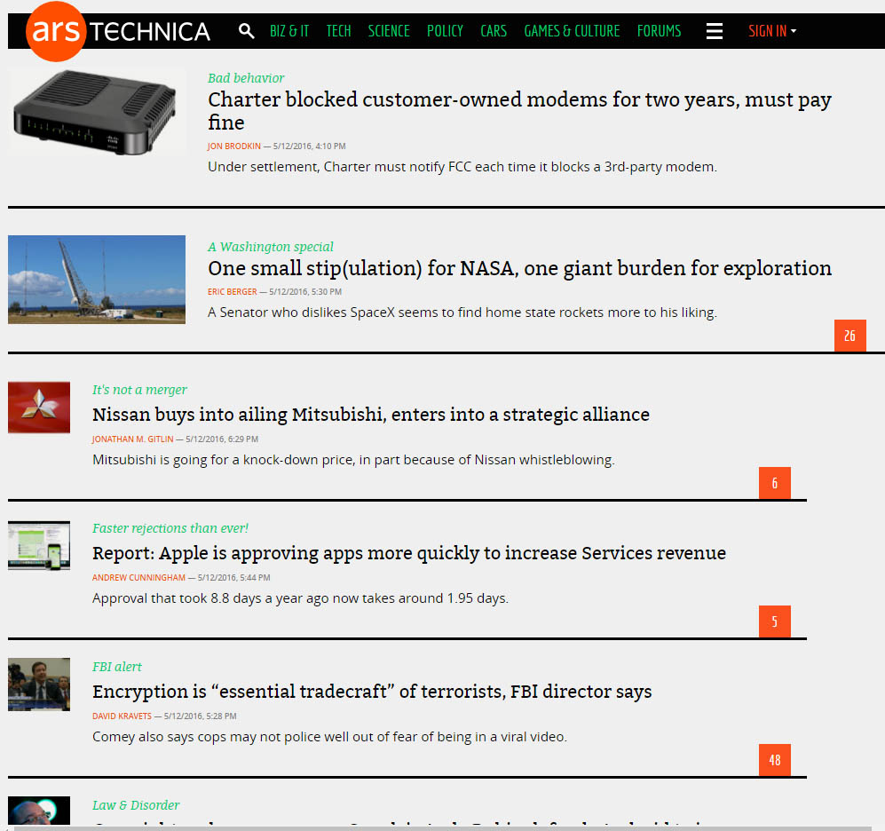 Ars Technica - 2016 layout fix