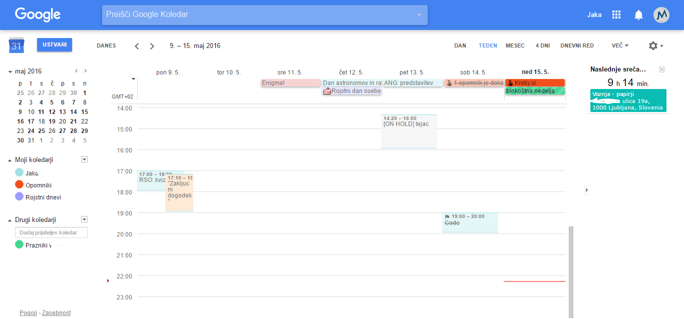 Google Calendar Material