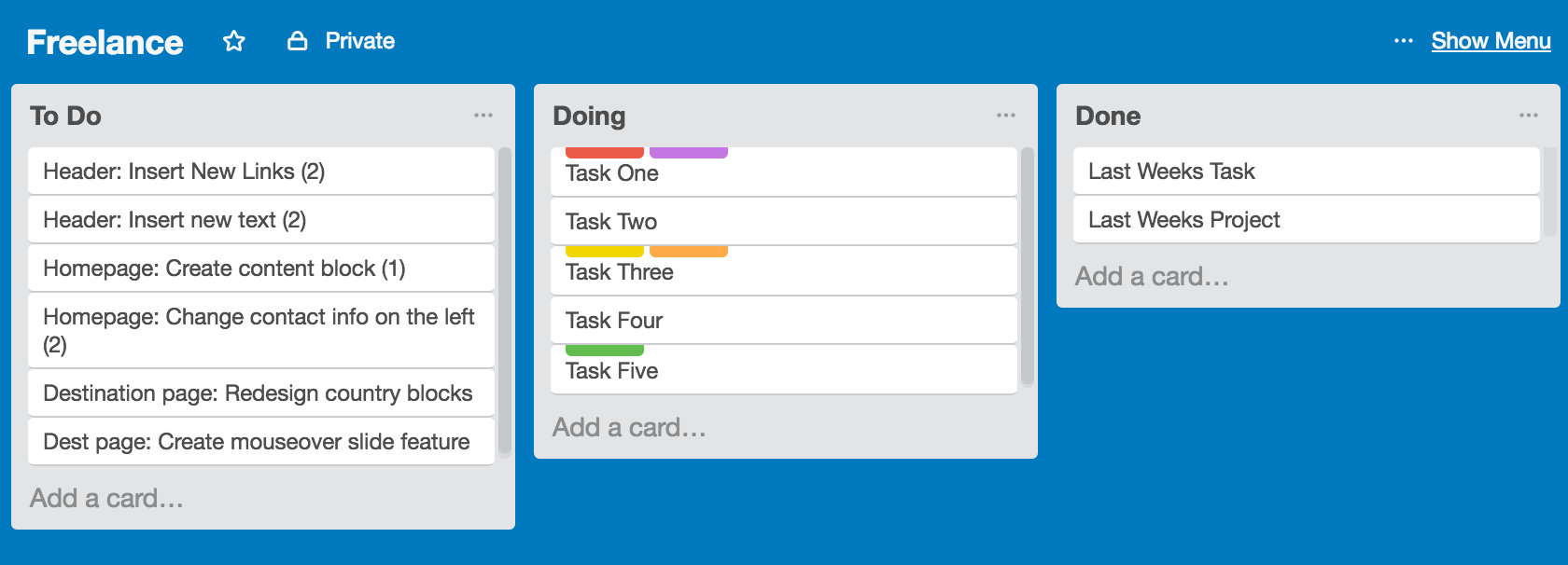 Trello Titles Only