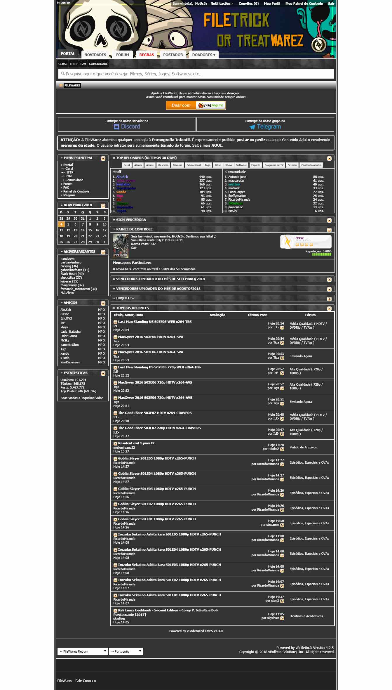 FileWarez Dark
