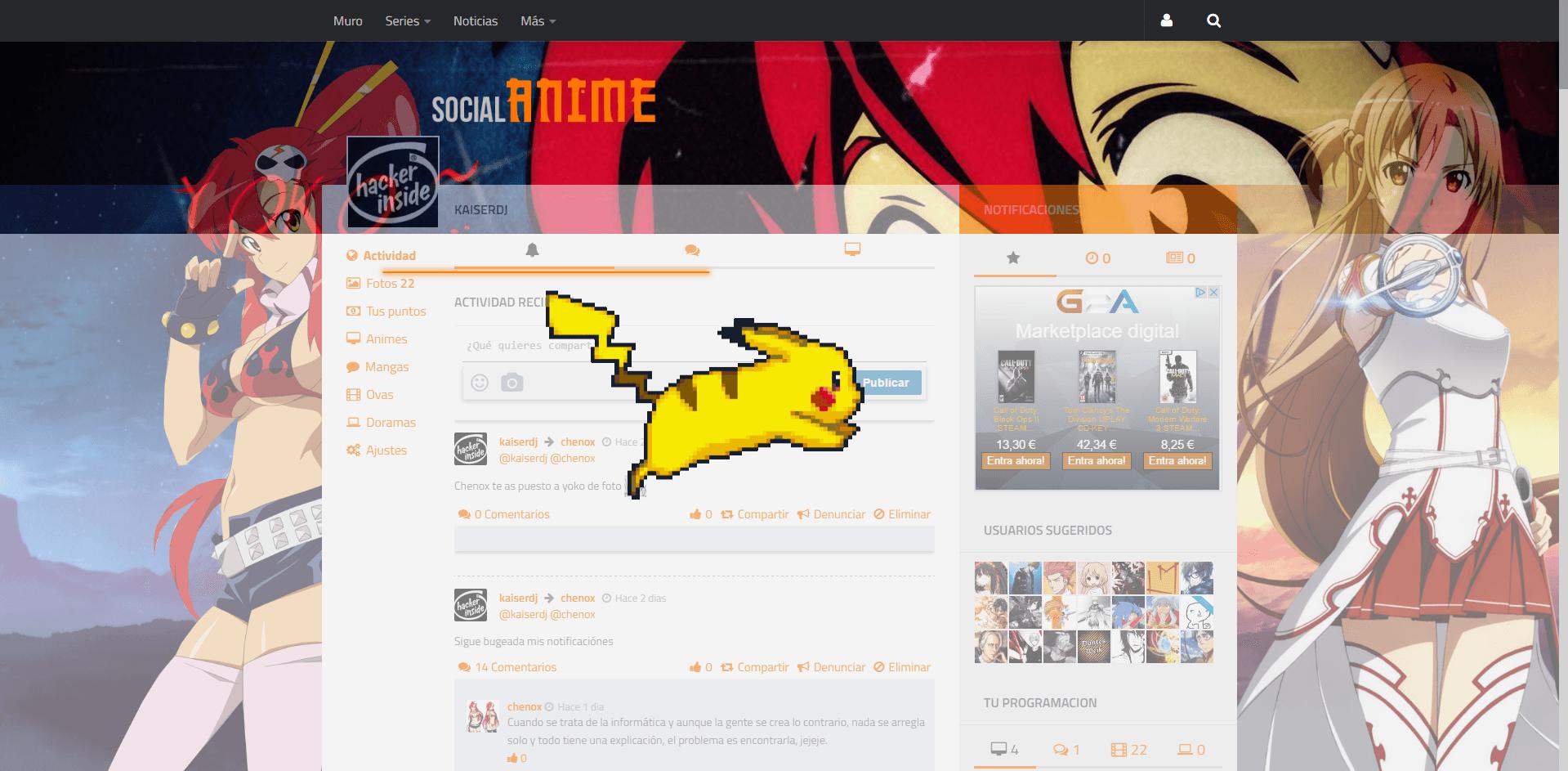 Mod Carga SocialAnime