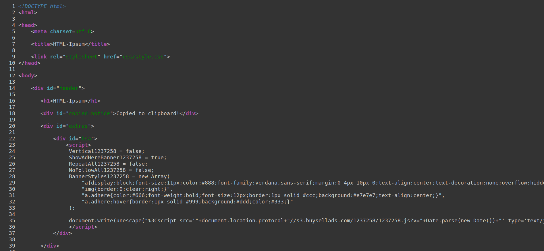 View Page Source Dark