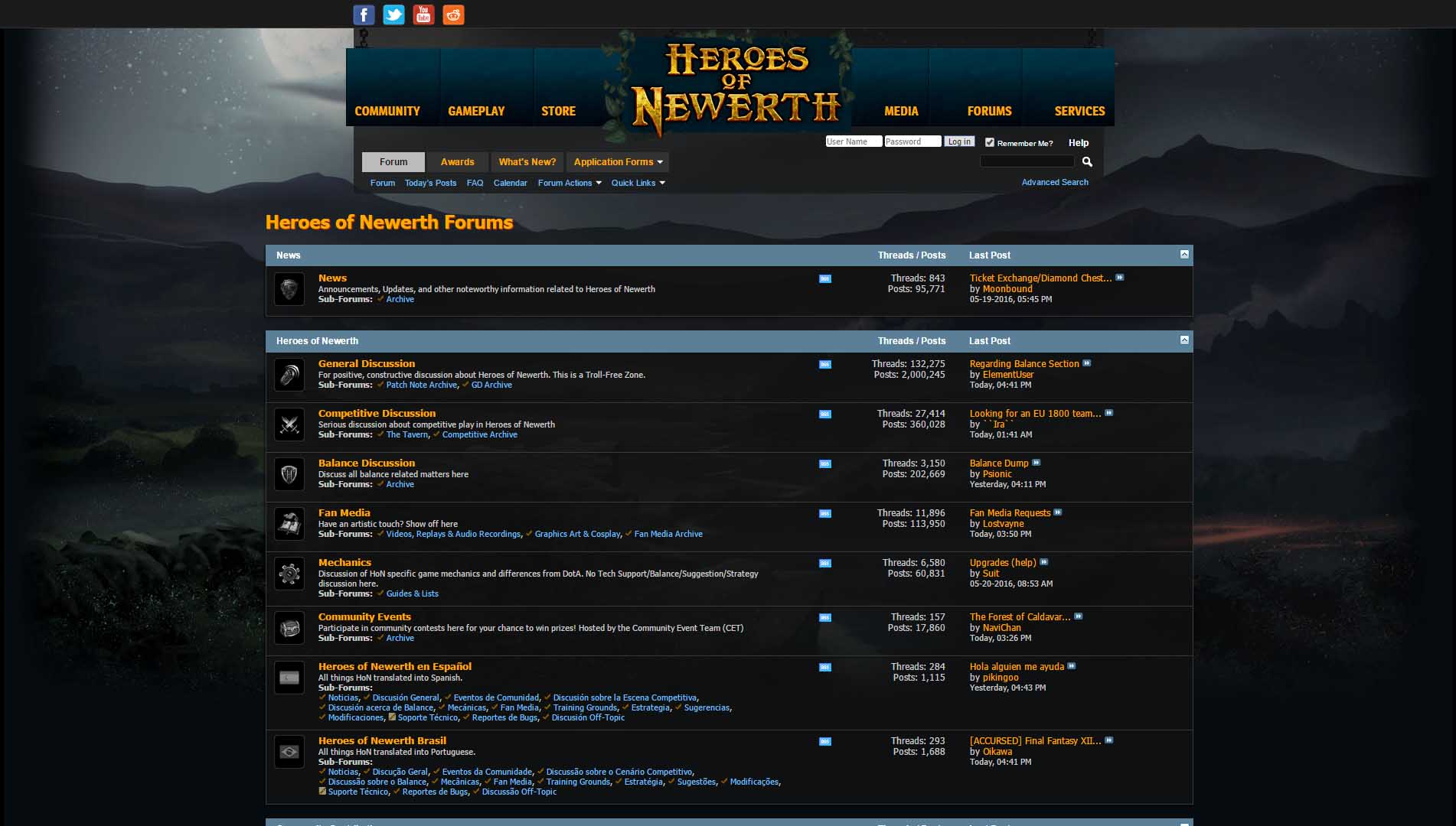 HoN Forums Simplified