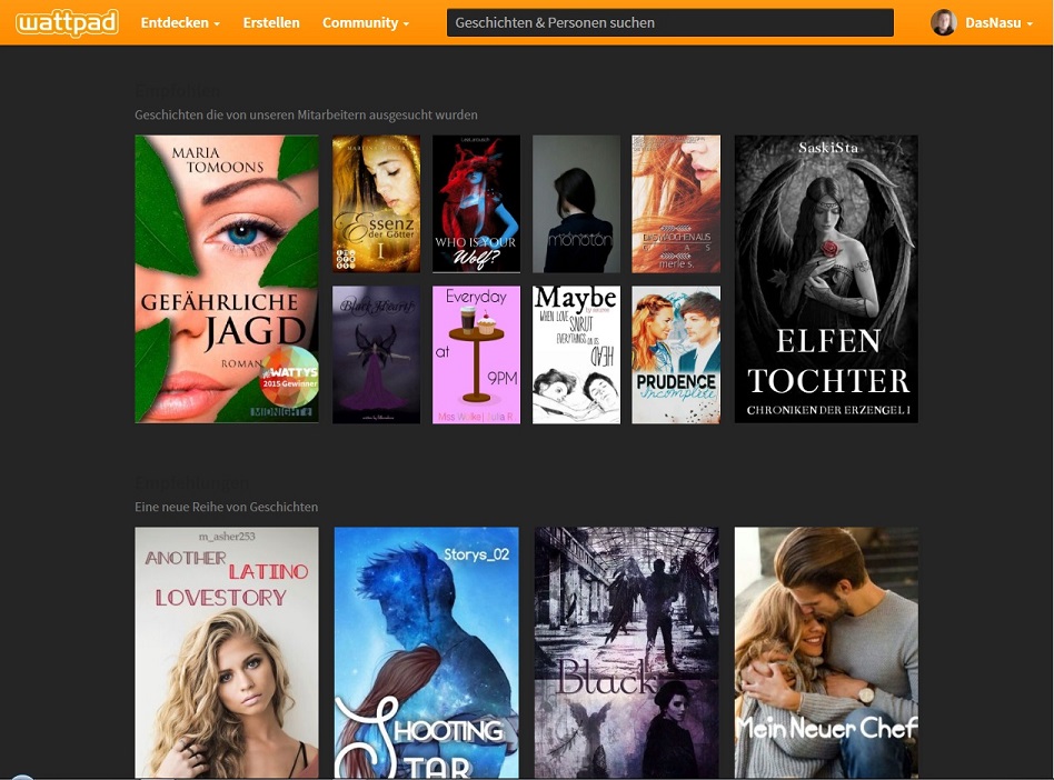 Wattpad - Darktheme