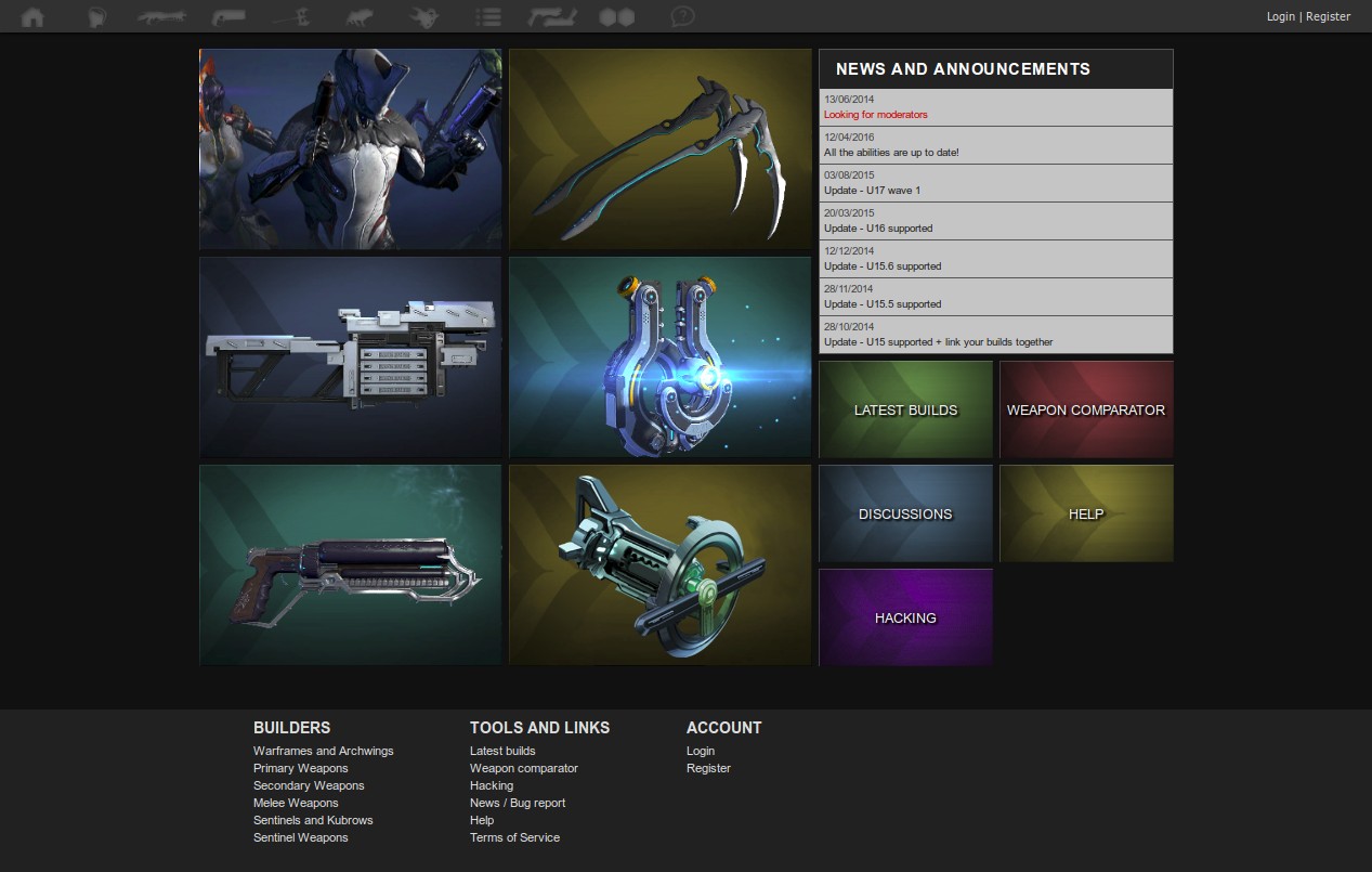warframe-builder.com dark