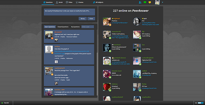 PeerAnswer Dark Style