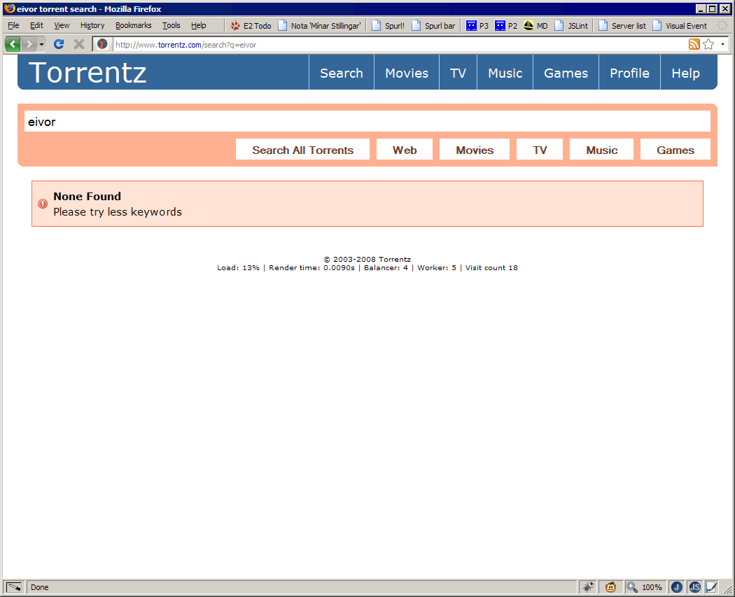 Torrentz.com - remove ads and spam search results.