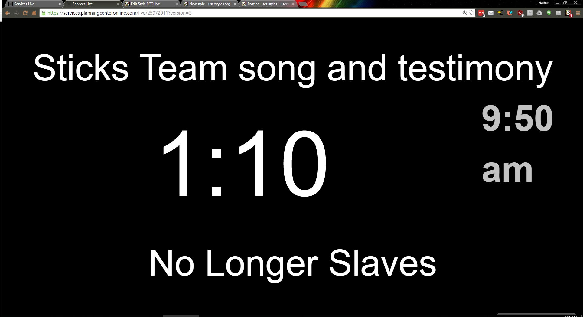 PCO Live high contrast