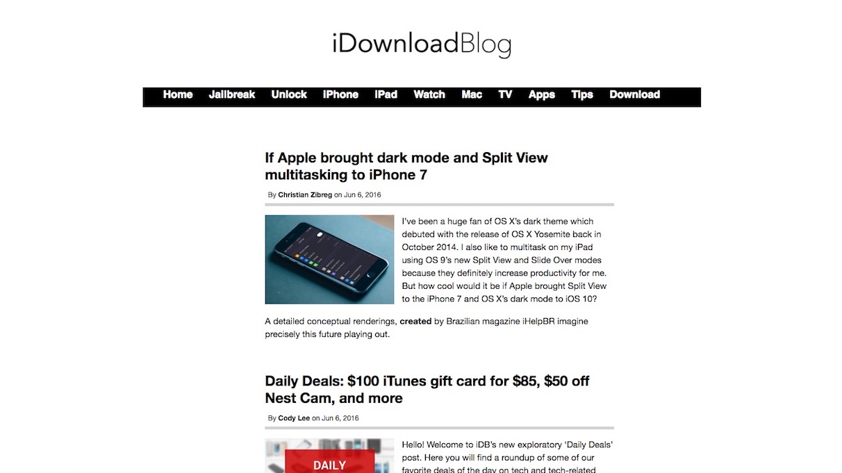 iDownloadBlog | Minimalistic | by bradleyjones.co