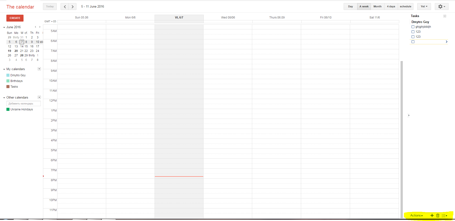 Google Calendar Tasks Fix Padding